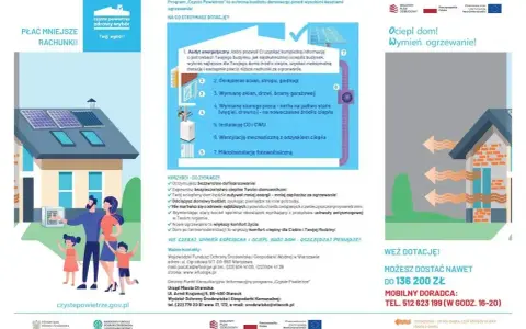 Dofinansowanie do fotowoltaiki i wymiany pieca w programie "Czyste Powietrze". Oszczędzaj na rachunkach i zadbaj o zdrowie!