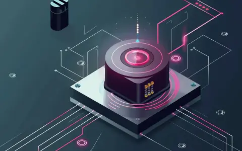 Elektroniczny rdzeń z neonowymi obwodami, przypominający działanie efektu Halla, emituje subtelne światło.