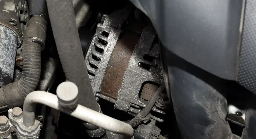 Zużyty alternator w komorze silnika. Zastanawiasz się, ile kosztuje regeneracja alternatora?